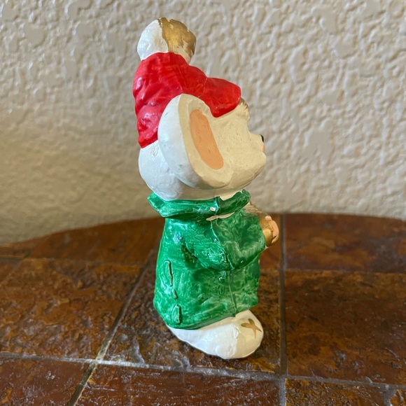 Vintage Christmas mouse decoration - Picture 6 of 9